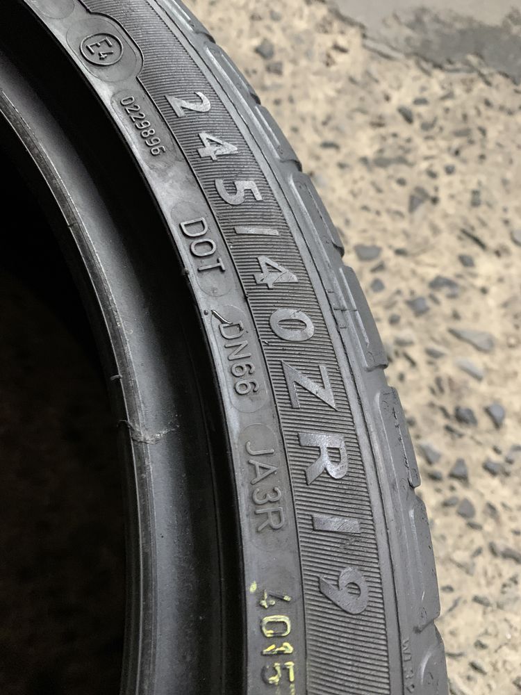(2шт) 245/40R19 Dunlop SP Sport 01 (5.5мм) літні шини