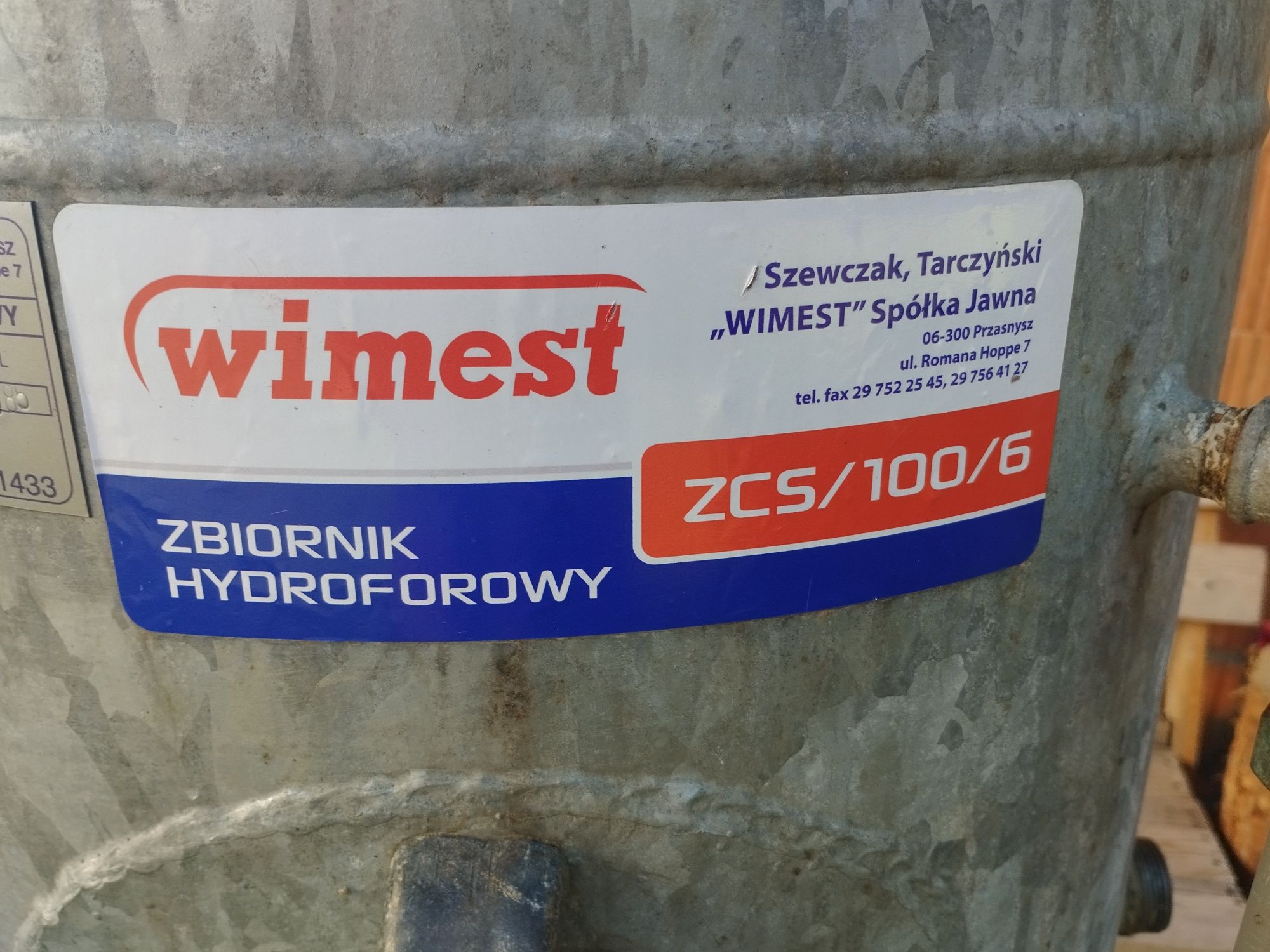 Zbiornik hydroforowy 100l ocynk