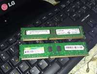 Память DDR3, 8 Гигабайт (2 планки по 4Gb) Crucial и Silicon Power