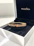 Pandora Mesh Bransoletka Reflexions 17cm Rose Gold Walentynki