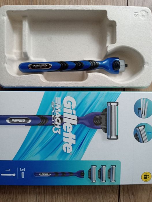 Nowa oryginalna Gillette Mach 3 rączka maszynka do golenia bez nożyki