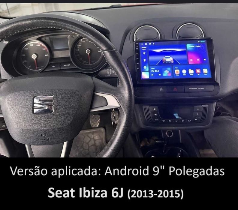 Radio 2din andoid 9” com moldura!!! Novo!!!