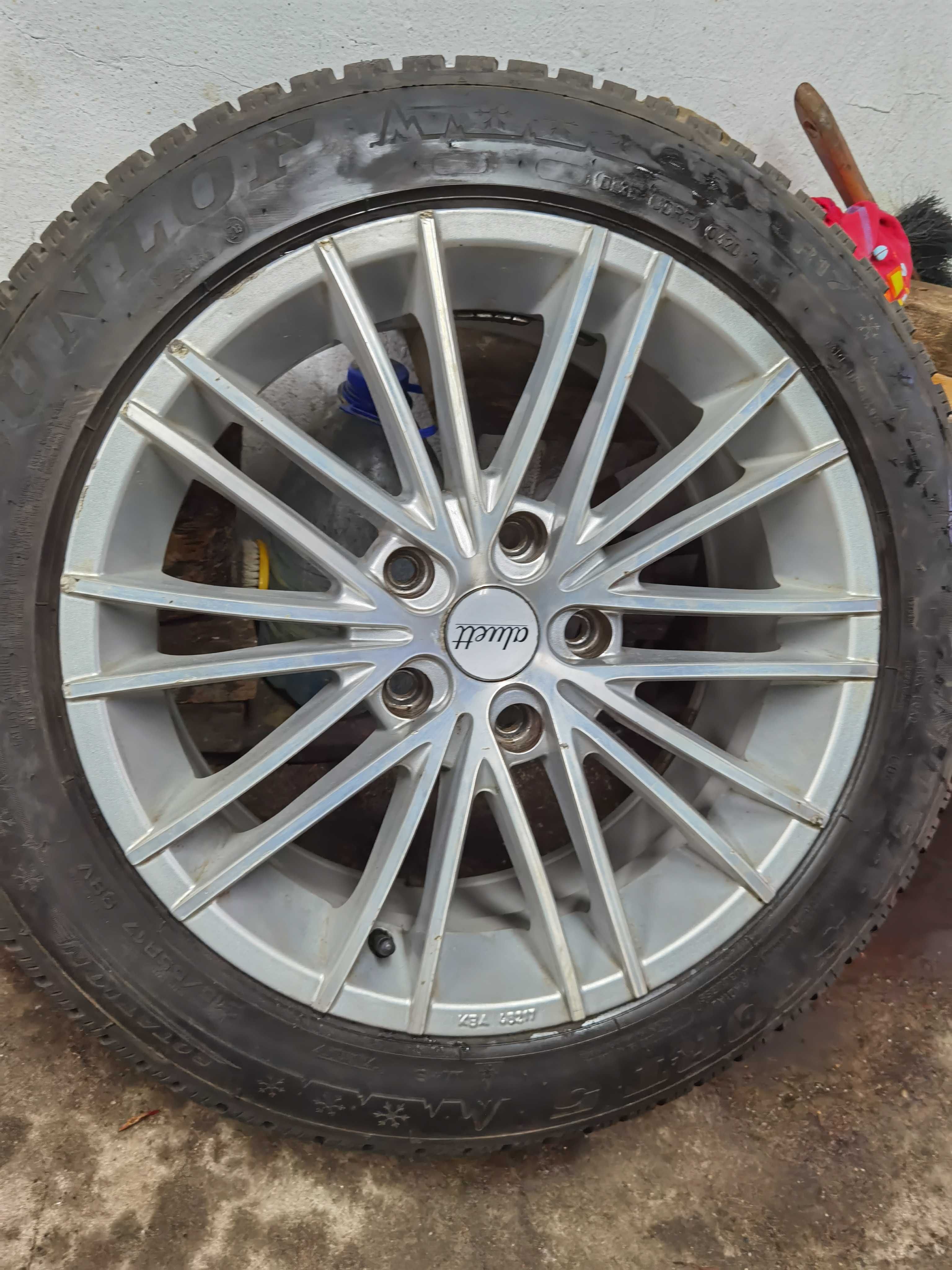 sprzedam felgi 17" 5x120 et 45 plus opony zimowe 215/55/17 8mm