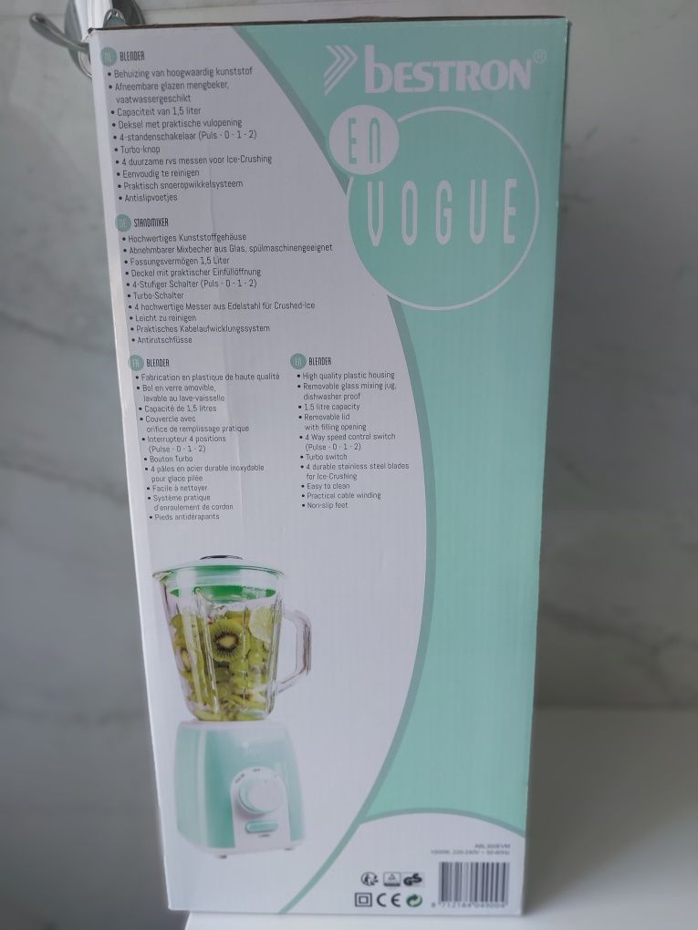 Bestron En Vogue blender Pastel Mint