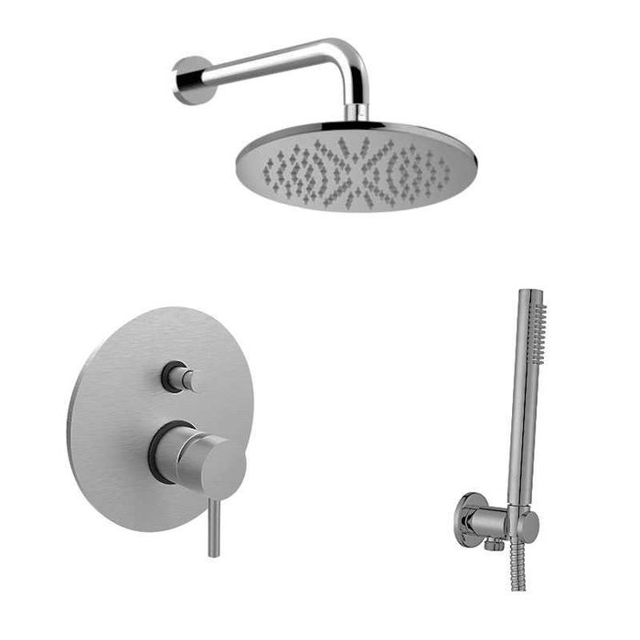 KITLIG015ST Paffoni Light душова система прихов монтажу нержав сталь