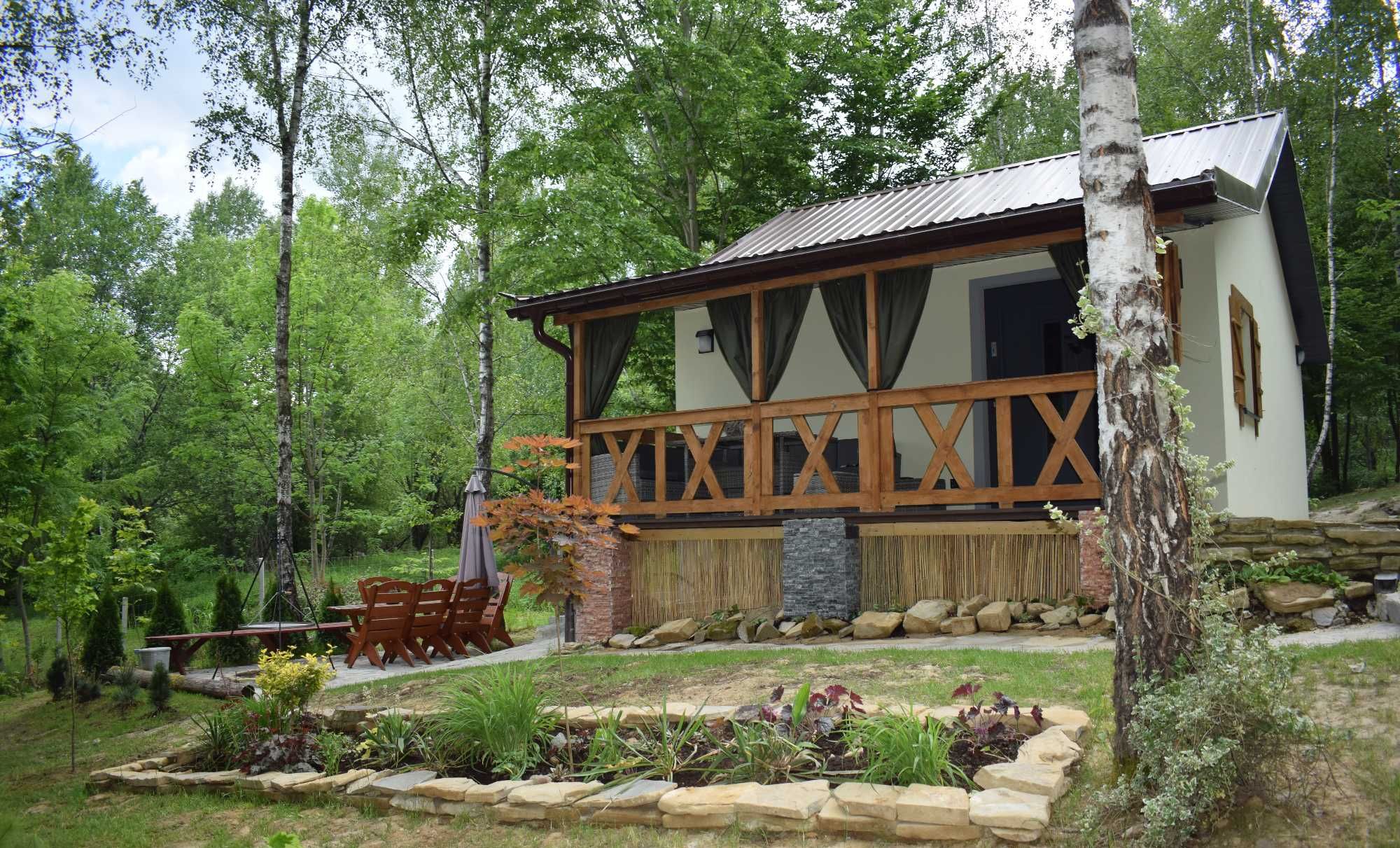 Domek całoroczny Hacienda pod Rzeszowem w lesie na wyłączność, jacuzzi