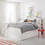 Cama casal 140x200 IKEA Brimnes