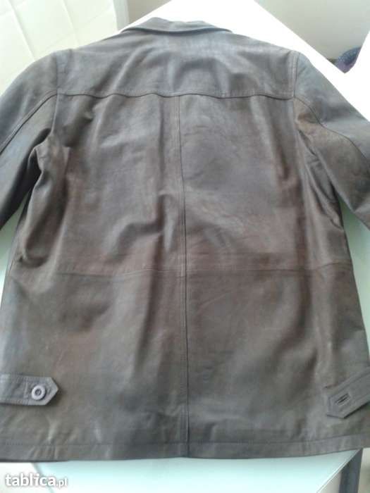 Kurtka męska skóra naturalna 100% BRĄZ 52