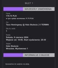 Bilet koncert taco wroclaw