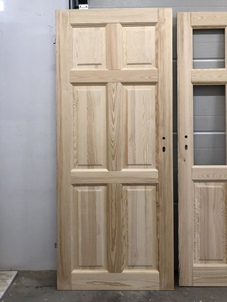 Drzwi wewnętrzne drewniane lite sosnowe czopowane NA KAŻDY WYmiar