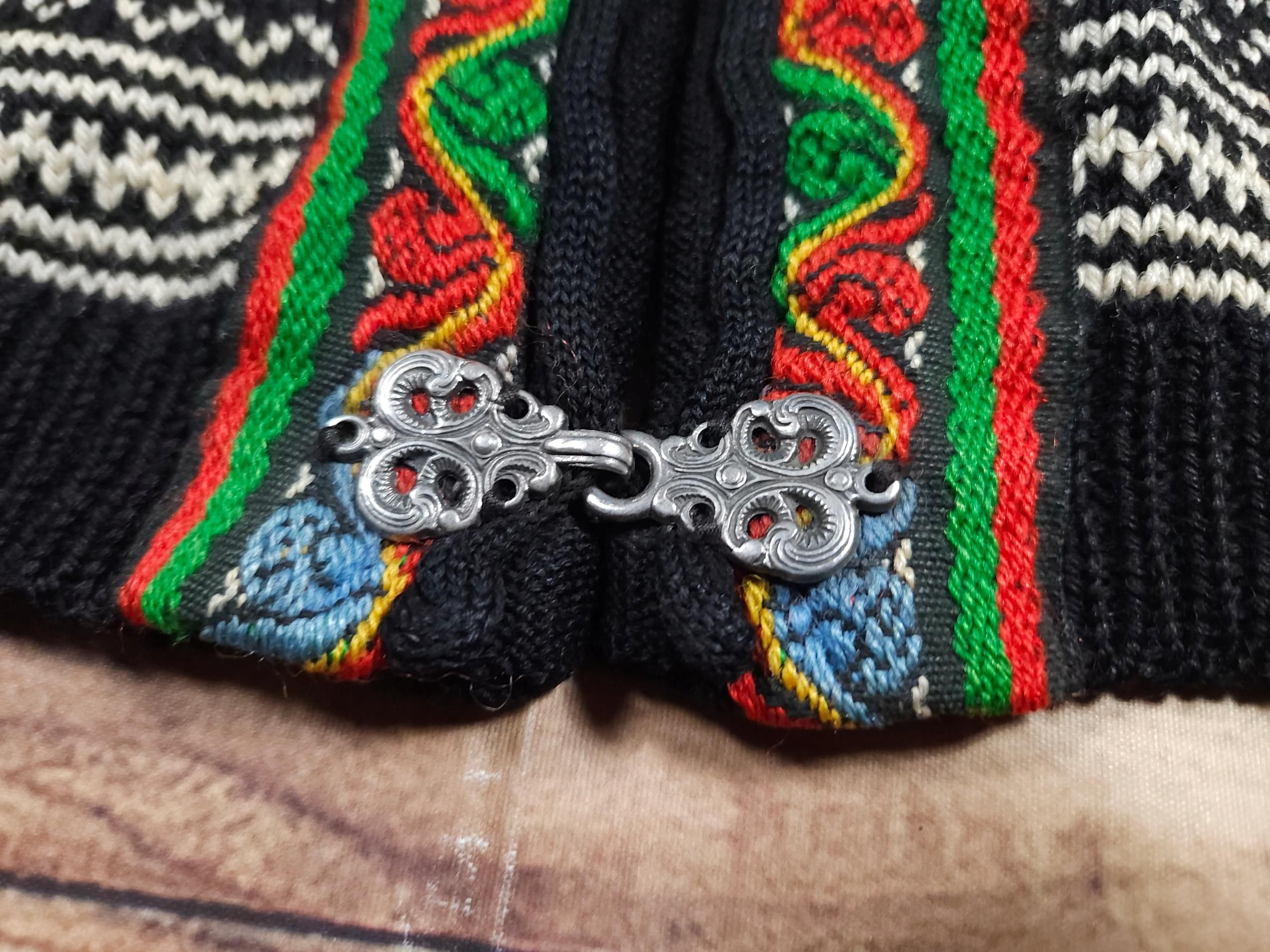 DALE Of Norway Classic Sweter Wełniany Rozpinany Wzór r. S