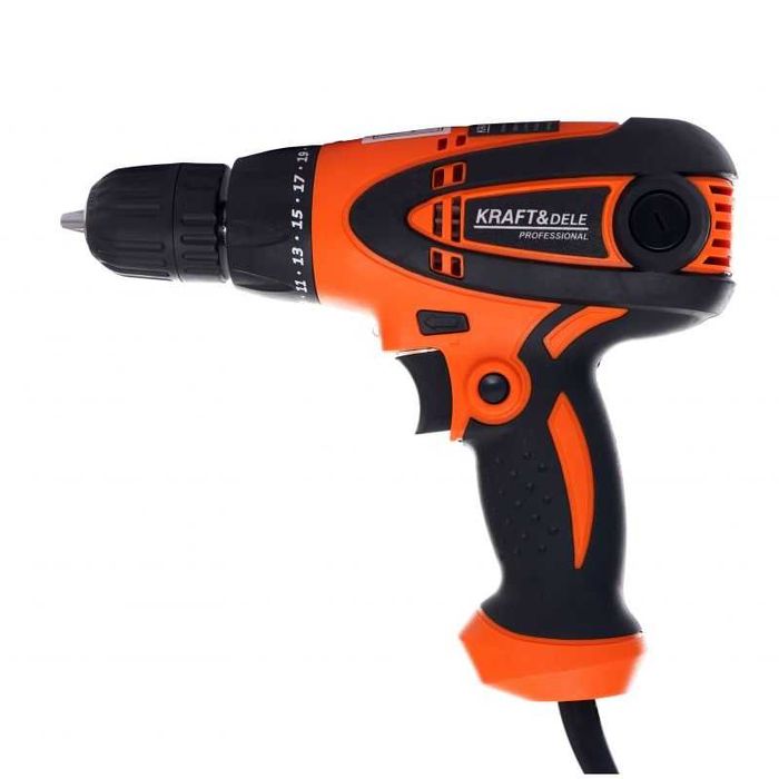 Wkrętarko-wiertarka elektryczna bezudarowa sieciowa 900W 230V LED