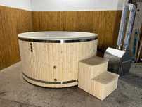 Balia ogrodowa klasy Premium, fińska bania jacuzzi gorąca beczka sauna