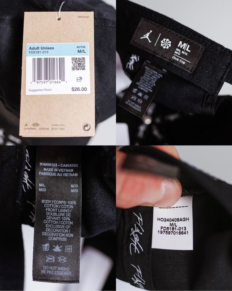 Кепка Jordan Club FD5181-013 оригінал M/L (універсальна)