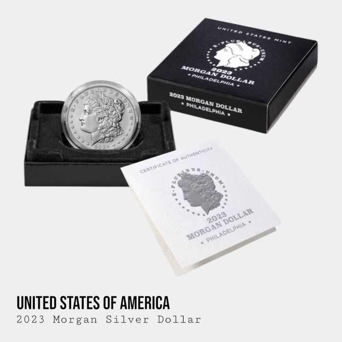 2023 • Срібна монета Морган • Morgan Dollar • US Mint • Silver .999