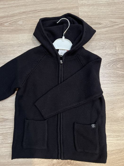 Кардиган Zara, чорний вʼязаний кардиган Zara