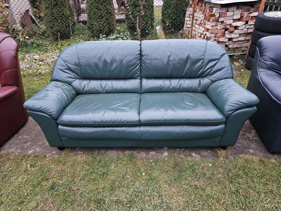 Диван шкіряний 3+