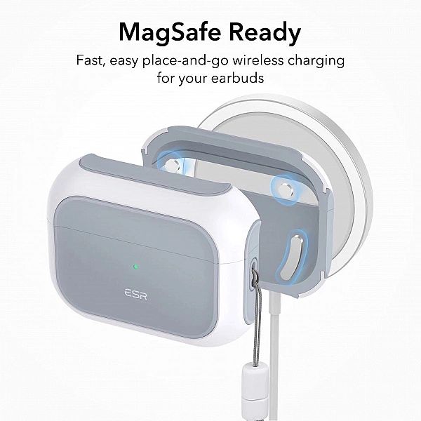 ESR Orbit Halolock z MagSafe na Apple AirPods Pro 1 / 2 - białe