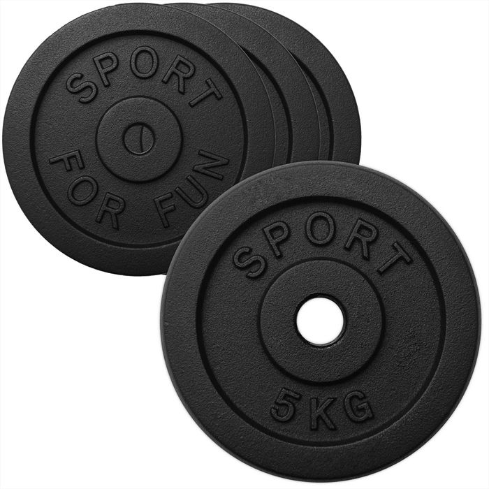 Obciążenie żeliwne talerz 5kg zestaw 20kg 4x5kg 30,5mm
