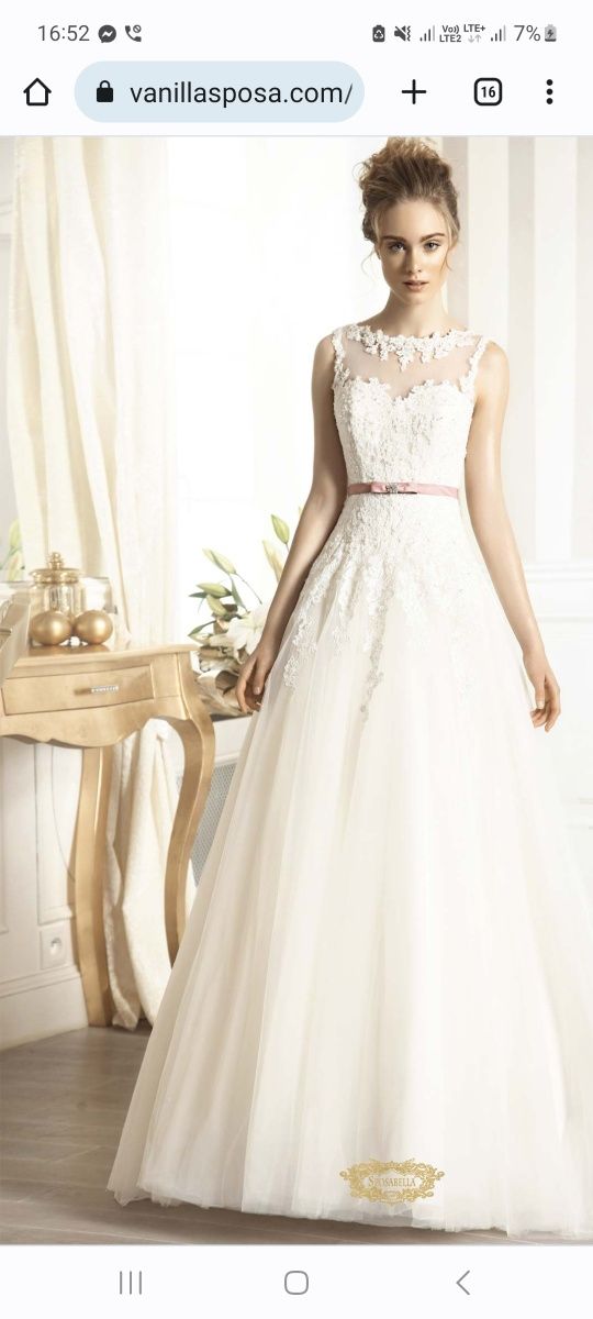 Suknia Ślubna Sposabella Vanilla Sposa, kolekcja Gold, model 1407