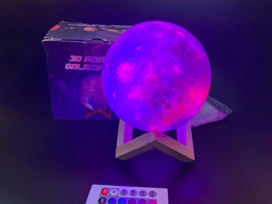 Детский ночник космос 3D c пультом  безпроводной светильник Moon Light