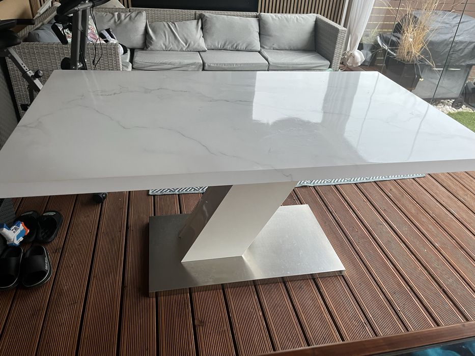 Stół biały do jadalni  160/90