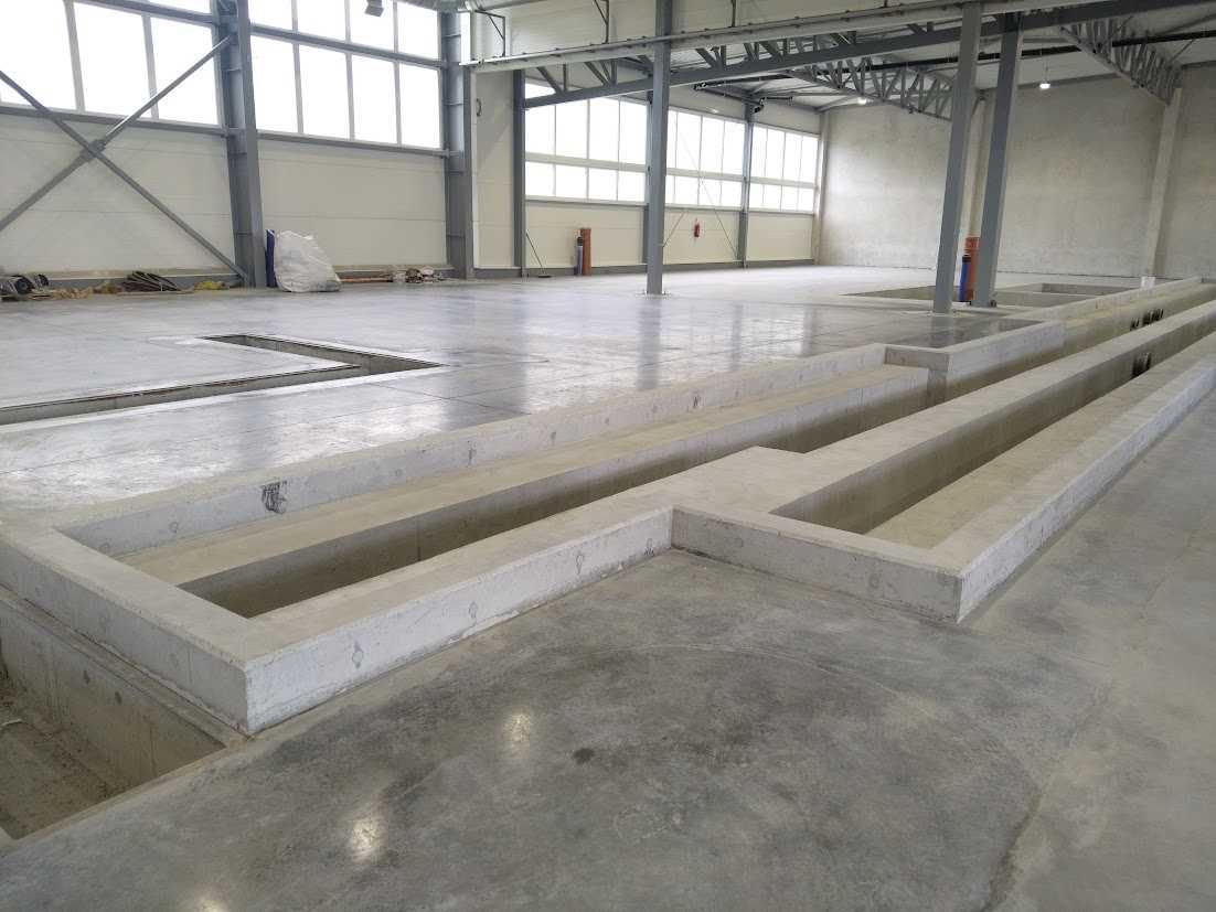 Fundamenty technologiczne, płyty, stopy, kanały