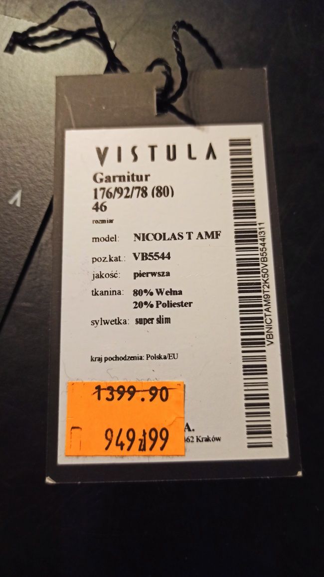 Garnitur Vistula 176/92/78 (80) 46 model NICOLAS T AMF