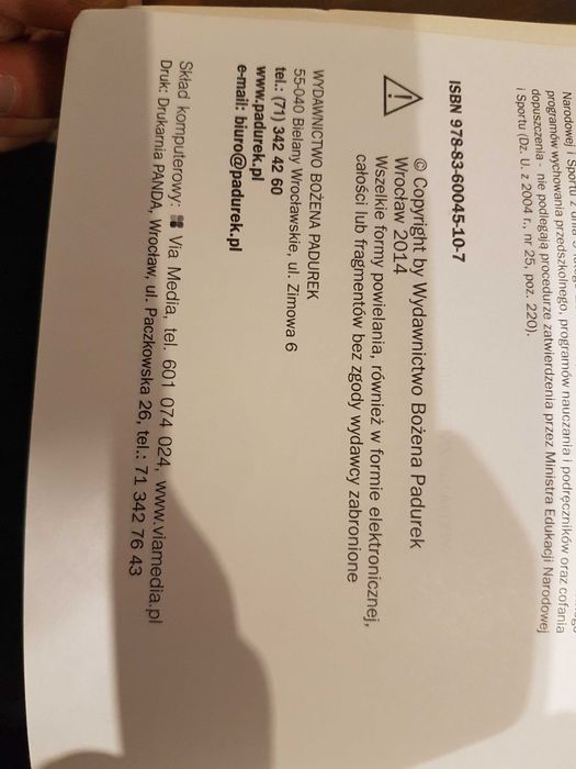 Zestaw testów i ćwiczeń Bożena Padurek