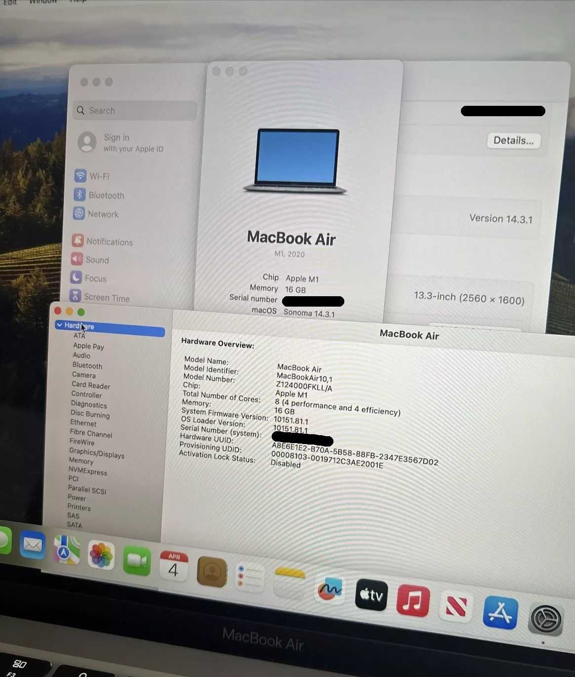 MacBook Air 13 2020 M1 16GB RAM 512GB SSD 85 ц. Гарантія