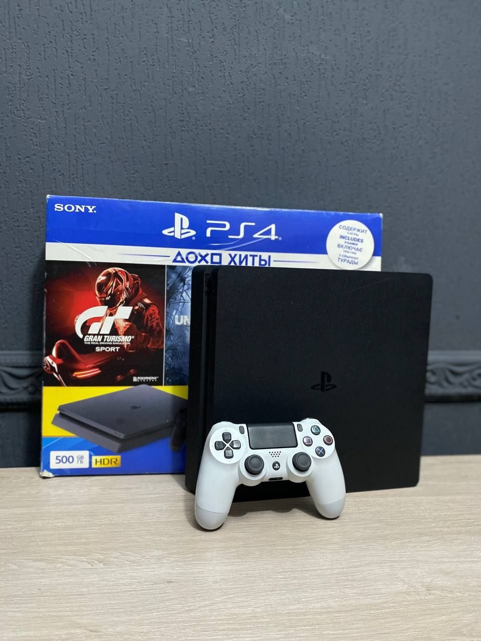 Ps4 slim 1tb 500gb на вибір джойстик