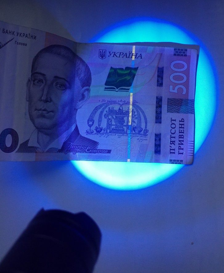 Детектор валюты фонарик ультрафиолетовый проверка денег dollar евро