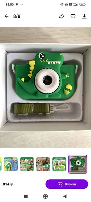 Цифровой детский фотоаппарат DINO видеокамера / камера для ребенка + к