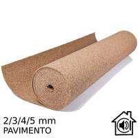 Rolo Cortiça Pavimento 2/3/4/5MM Isolamento Térmico Acústico