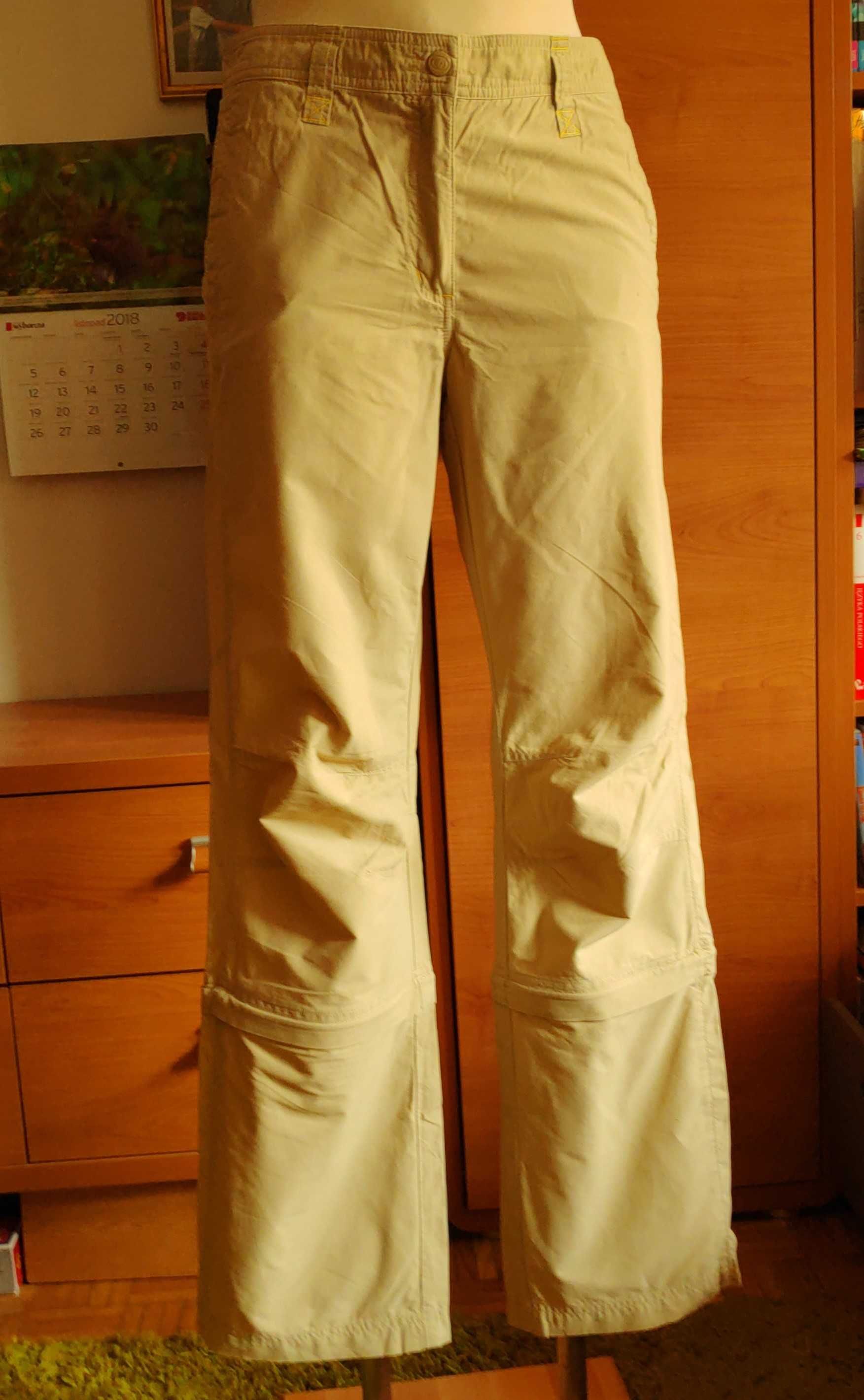 Piaskowe, weekendowe spodnie H & M (L.O.G.G. Sport), rozmiar 36