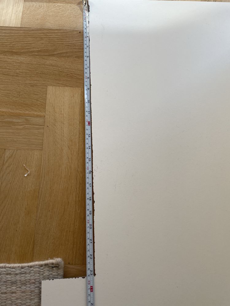 Ikea panel scienny Lysekil bialy/imitacja betonu
