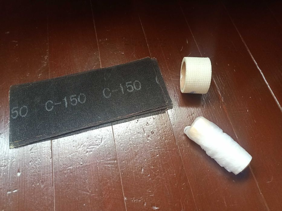 Продам сетку абразивную,самокл для ремонта потолка, короб для кабеля