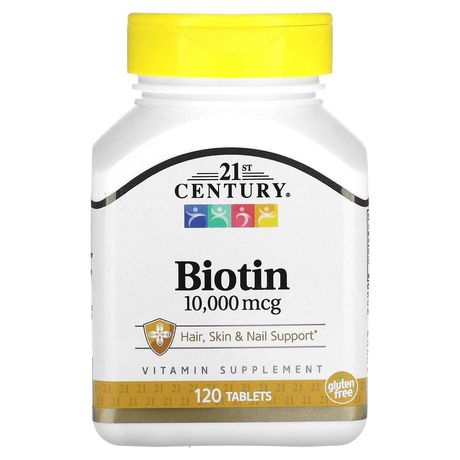 Біотин биотин 21st Century, біотин 10 000 мкг, 120 таблеток