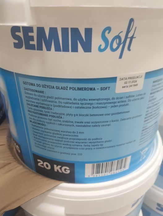 Gotowa gładź polimerowa Semin Soft.