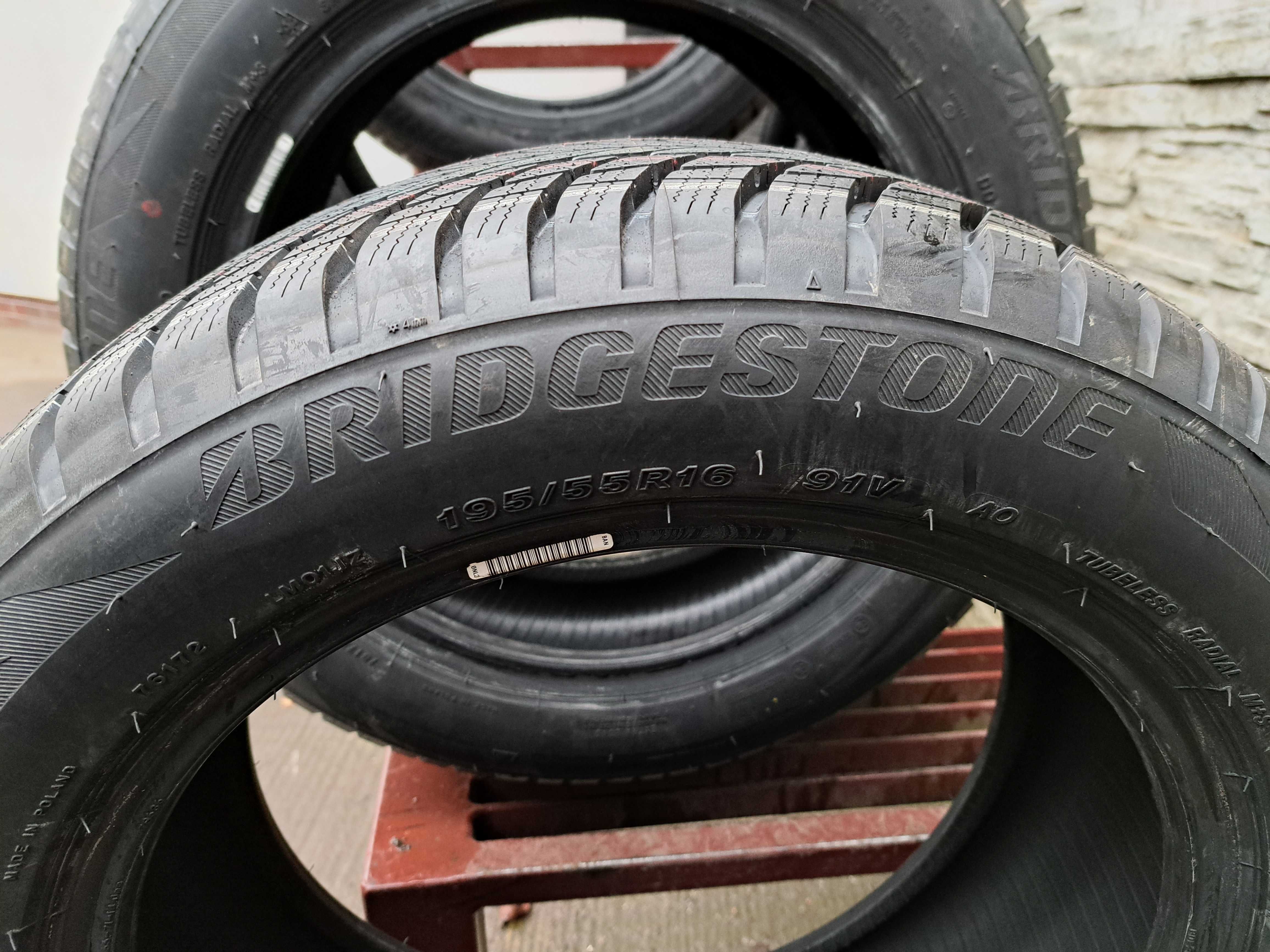 4 Opony NOWE zimowe 195/55 R16 Bridgestone Montaż i wyważanie Gratis!