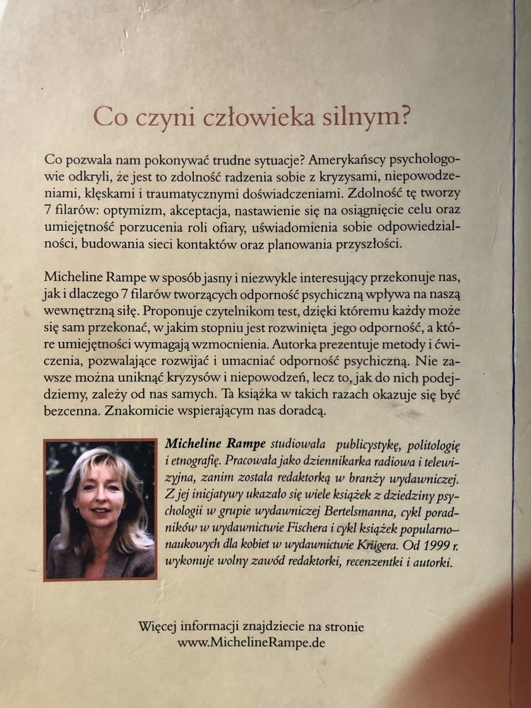 409. Unikat. Odporność psychiczna. Micheline Rampe
