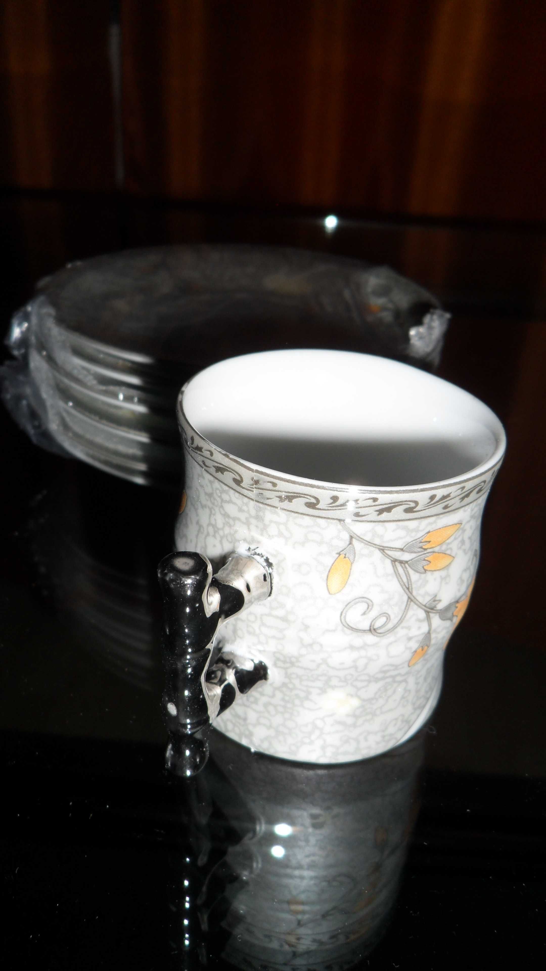Conjunto de 6 Chávenas de Café de Cerâmica