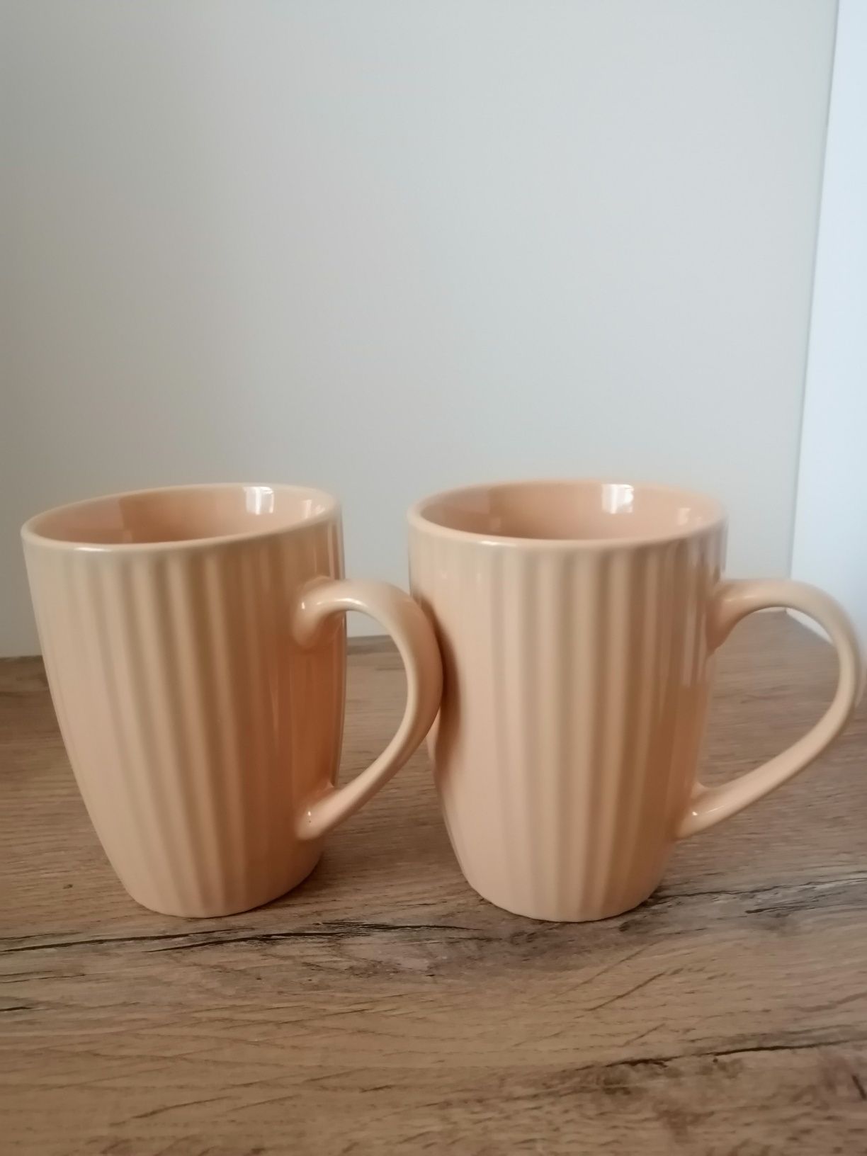 Komplet nowych kubków ceramicznych 2 sztuki