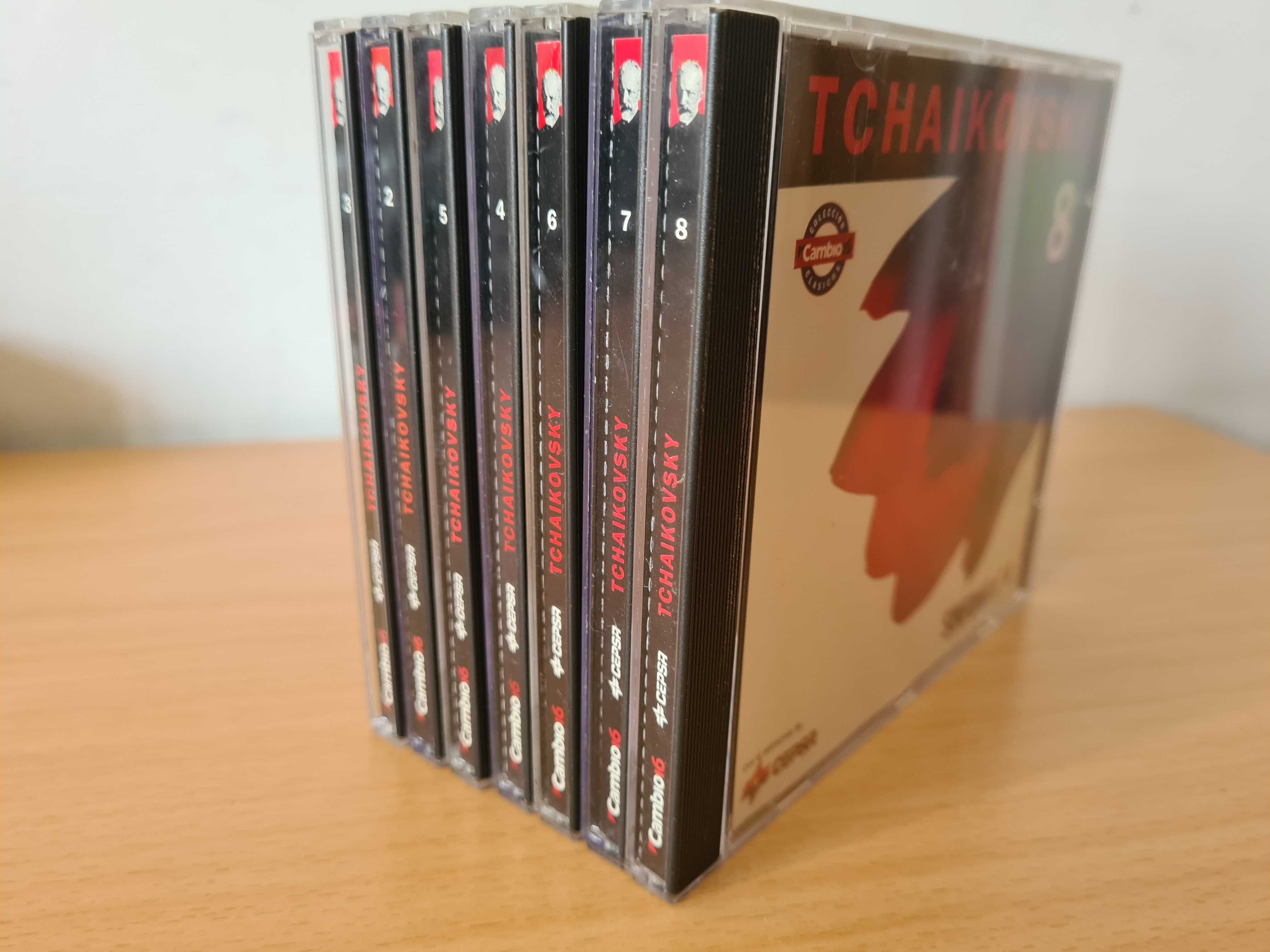 7 CDs audio com música de Tchaikovsky