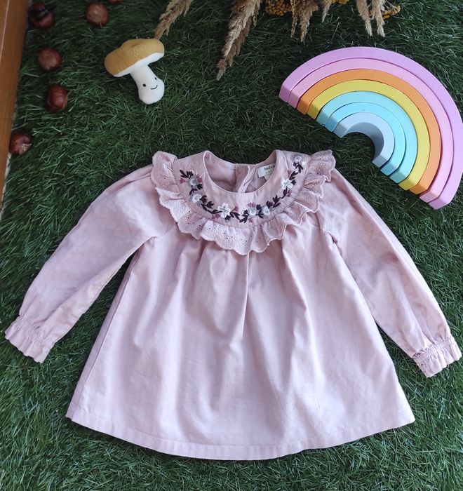 Haute hippie piękna sukieneczka z koronką haftem boho