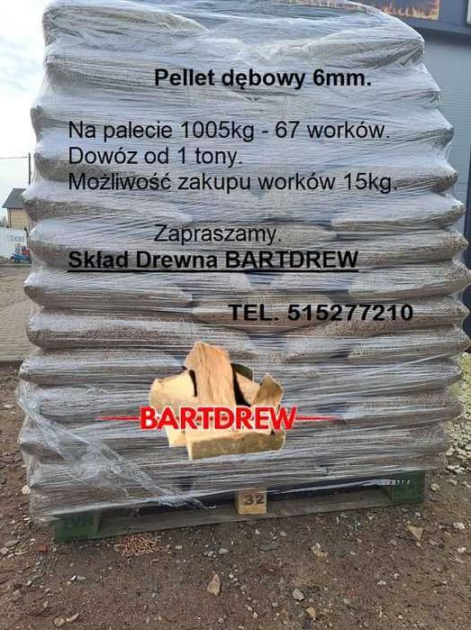 Pellet dębowy 6mm-ZGIERZ - Posiadający badania i spełniający normy A1