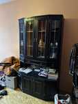 Witryna szafa regal biblioteczka styl retro czarny