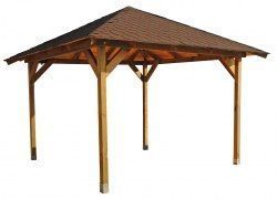 Altana ogrodowa Merida 354x354cm słupki 90x90 mm