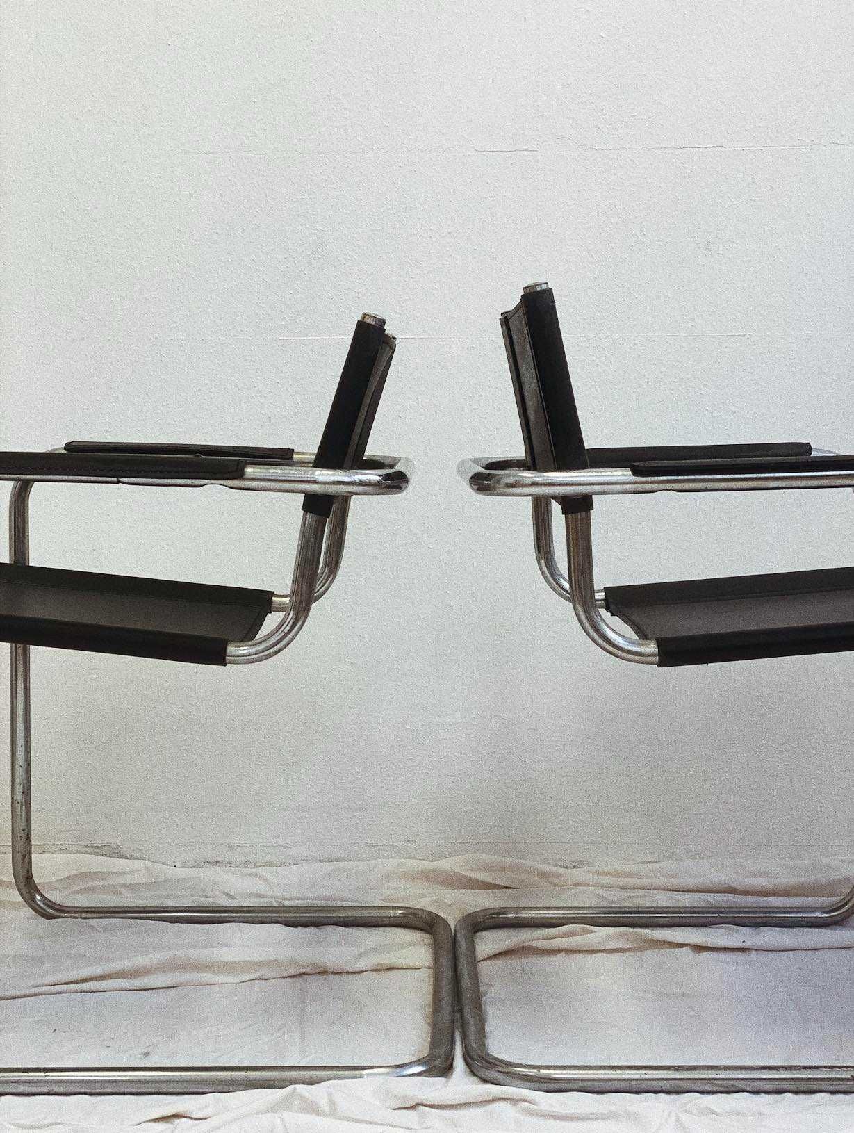 Fotele krzesła w stylu Bauhaus