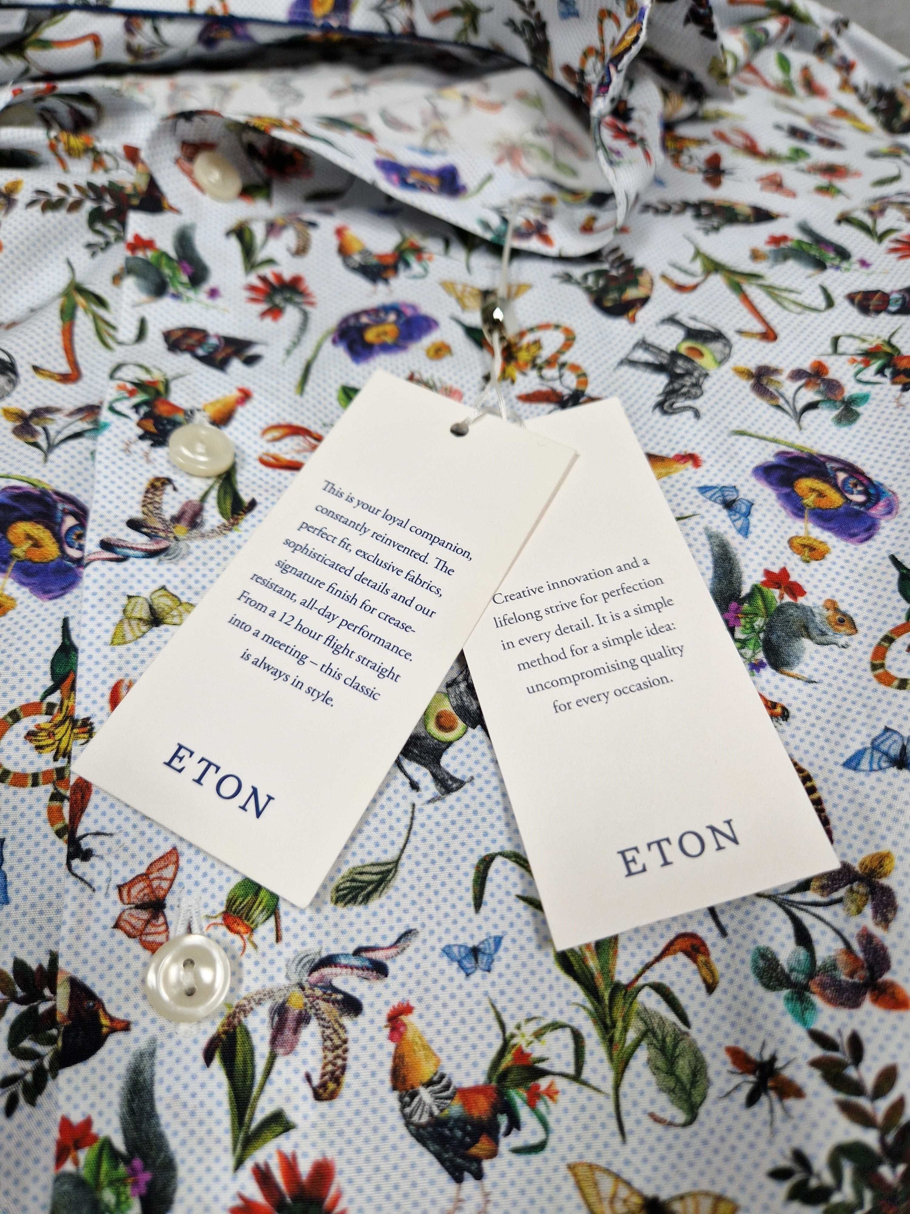 Eton Poplin Shirt for Men's Slim Fit koszula męska rozmiar 40